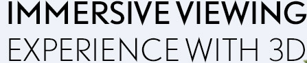 Immersive Viewing Experience with 3D